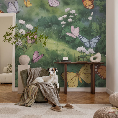 Kép tapéta Pillangók a réten