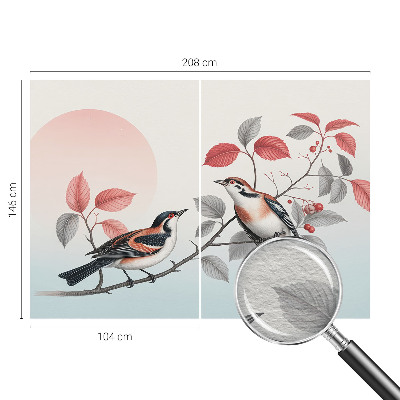 Dekoratív fotótapéta nappaliba Ülő madarak