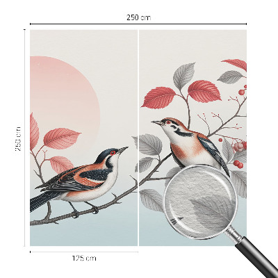 Dekoratív fotótapéta nappaliba Ülő madarak