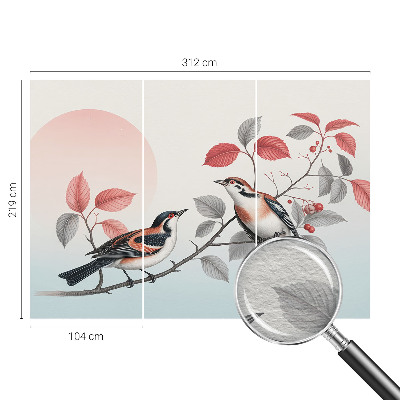 Dekoratív fotótapéta nappaliba Ülő madarak