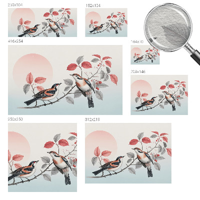 Dekoratív fotótapéta nappaliba Ülő madarak