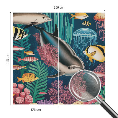 Flíz fotótapéta Víz alatti állatvilág