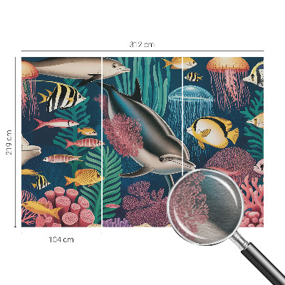 Flíz fotótapéta Víz alatti állatvilág