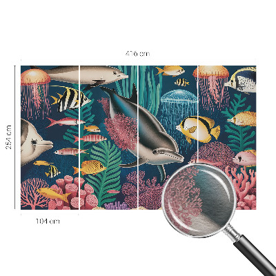 Flíz fotótapéta Víz alatti állatvilág