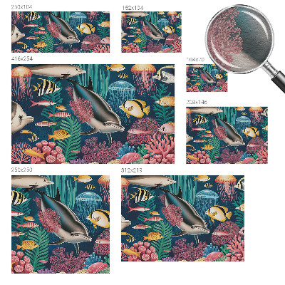 Flíz fotótapéta Víz alatti állatvilág