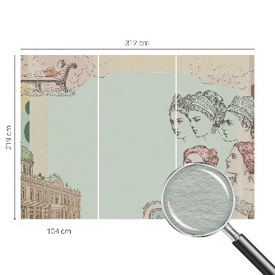 Vlies fotótapéta falra Klasszikus kollázs