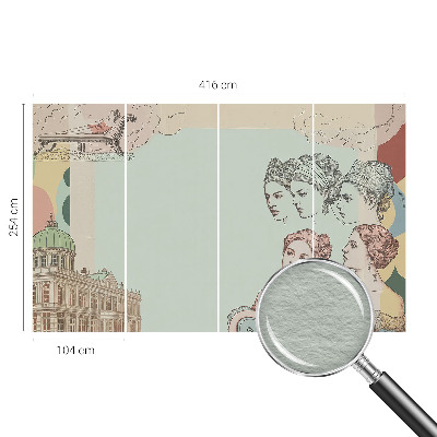 Vlies fotótapéta falra Klasszikus kollázs