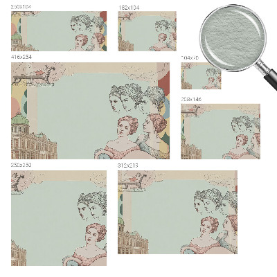 Vlies fotótapéta falra Klasszikus kollázs