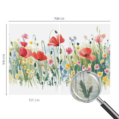 Vlies fotótapéta hálószobába Nyári rét