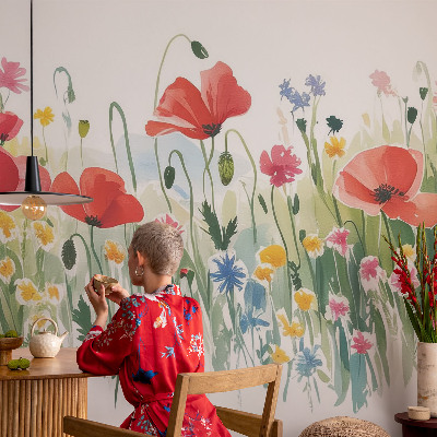 Vlies fotótapéta hálószobába Nyári rét