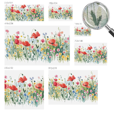 Vlies fotótapéta hálószobába Nyári rét