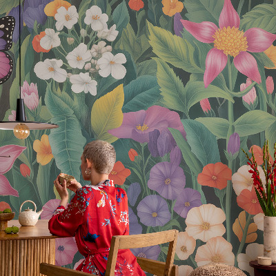 Vlies fotótapéta gyerekszobába Virágrobbanás
