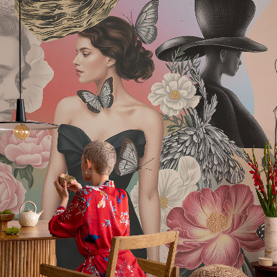 Fotótapéta Virágok és portrék