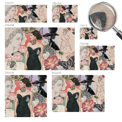 Fotótapéta Virágok és portrék