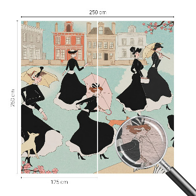 Nyomtatott vlies fotótapéta Nők sétálnak