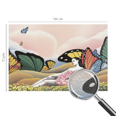 Fotótapéta hálószobába Pillangó rét