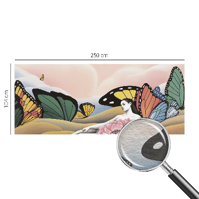 Fotótapéta hálószobába Pillangó rét