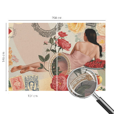 Fotótapéta nappaliba Virágos elegancia