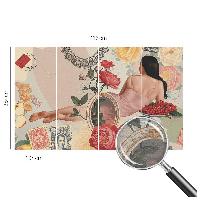 Fotótapéta nappaliba Virágos elegancia