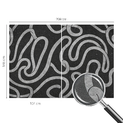 Modern fotótapéta méretre Csavart formák