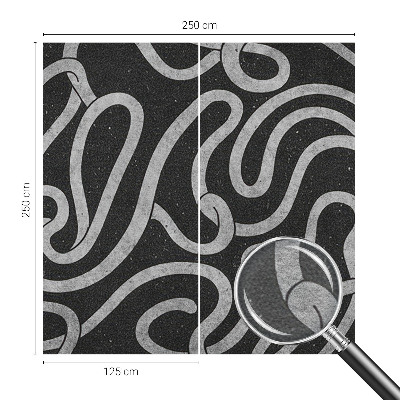 Modern fotótapéta méretre Csavart formák