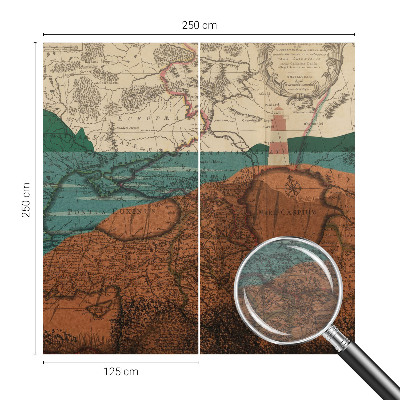 Flíz fotótapéta Történelmi térkép