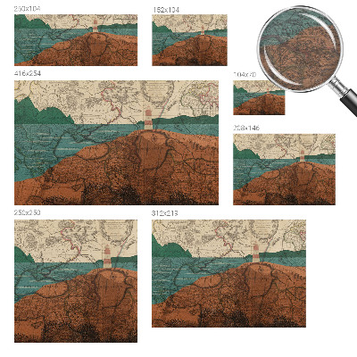 Flíz fotótapéta Történelmi térkép