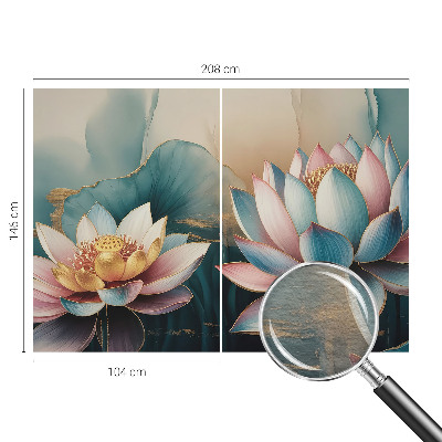 Nyomtatott vlies fotótapéta A harmónia lótuszai