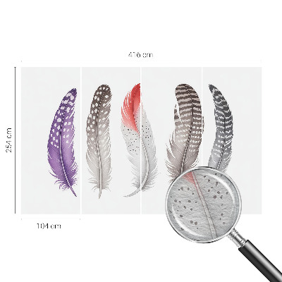 Modern fotótapéta méretre Mintás tollak