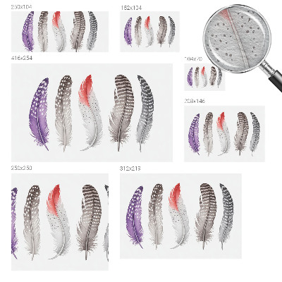 Modern fotótapéta méretre Mintás tollak