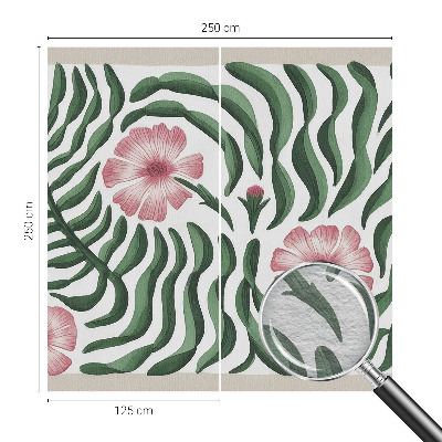 Vlies fotótapéta falra Virágok levelek