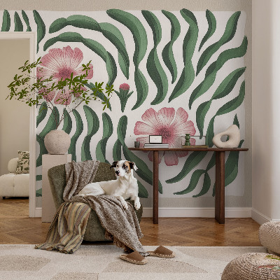 Vlies fotótapéta falra Virágok levelek