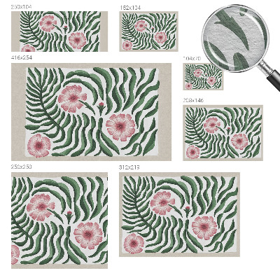 Vlies fotótapéta falra Virágok levelek