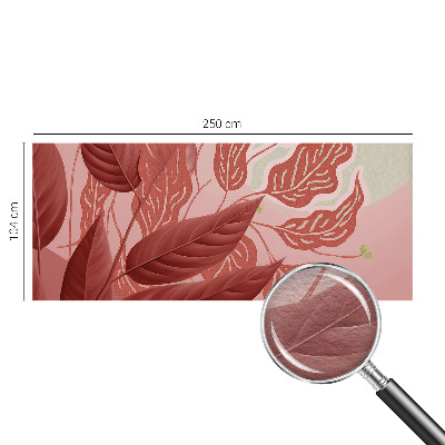 Vlies fotótapéta hálószobába Bio levelek