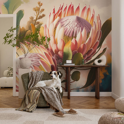 Vlies fotótapéta gyerekszobába Protea virágok