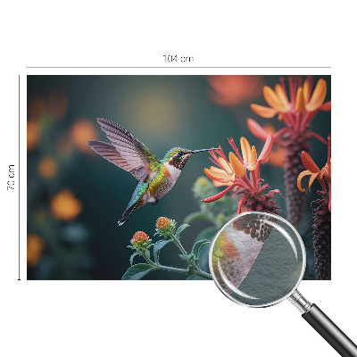 Fotótapéta Kolibri virágok