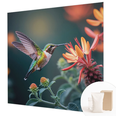 Fotótapéta Kolibri virágok