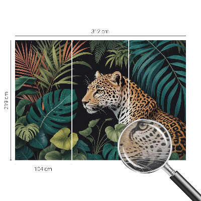 Poszter tapéta falra Egzotikus leopárd