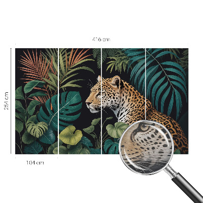 Poszter tapéta falra Egzotikus leopárd
