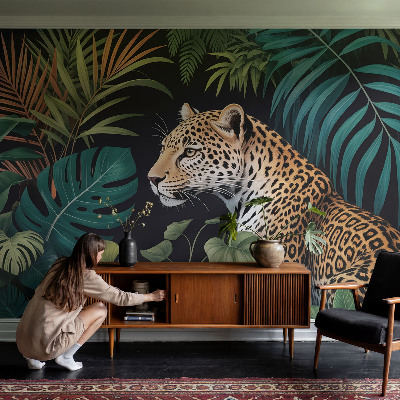 Poszter tapéta falra Egzotikus leopárd