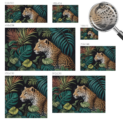 Poszter tapéta falra Egzotikus leopárd