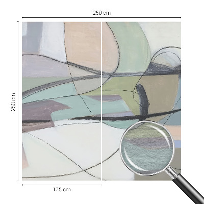 Flíz fotótapéta Pasztell vonalak