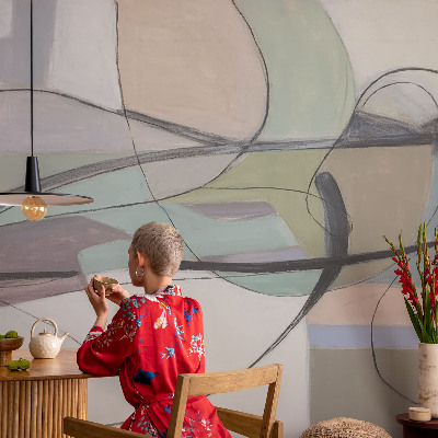 Flíz fotótapéta Pasztell vonalak