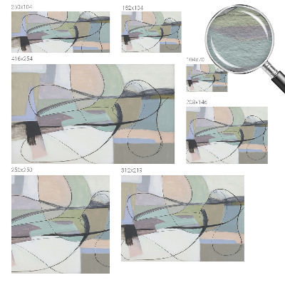 Flíz fotótapéta Pasztell vonalak