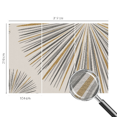 Vlies fotótapéta falra Geometrikus legyezők