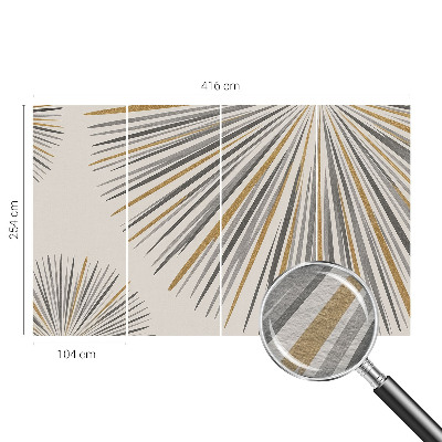 Vlies fotótapéta falra Geometrikus legyezők