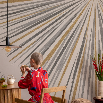 Vlies fotótapéta falra Geometrikus legyezők