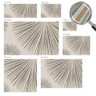 Vlies fotótapéta falra Geometrikus legyezők