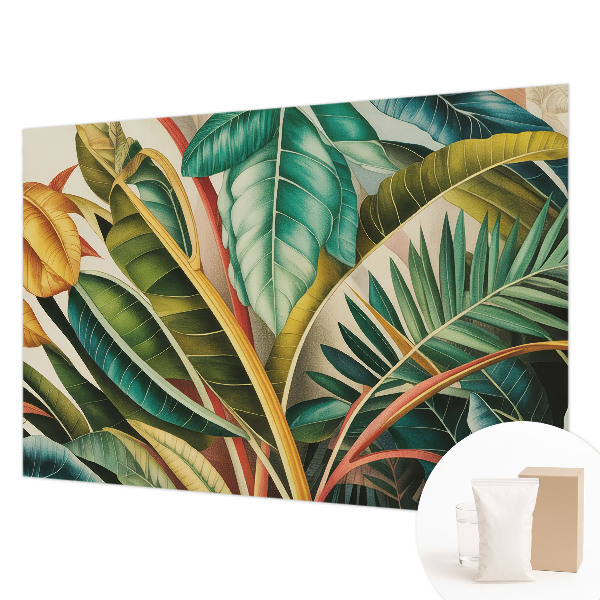 Fotótapéta méretre hálószobába Egzotikus levelek