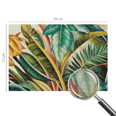 Fotótapéta méretre hálószobába Egzotikus levelek